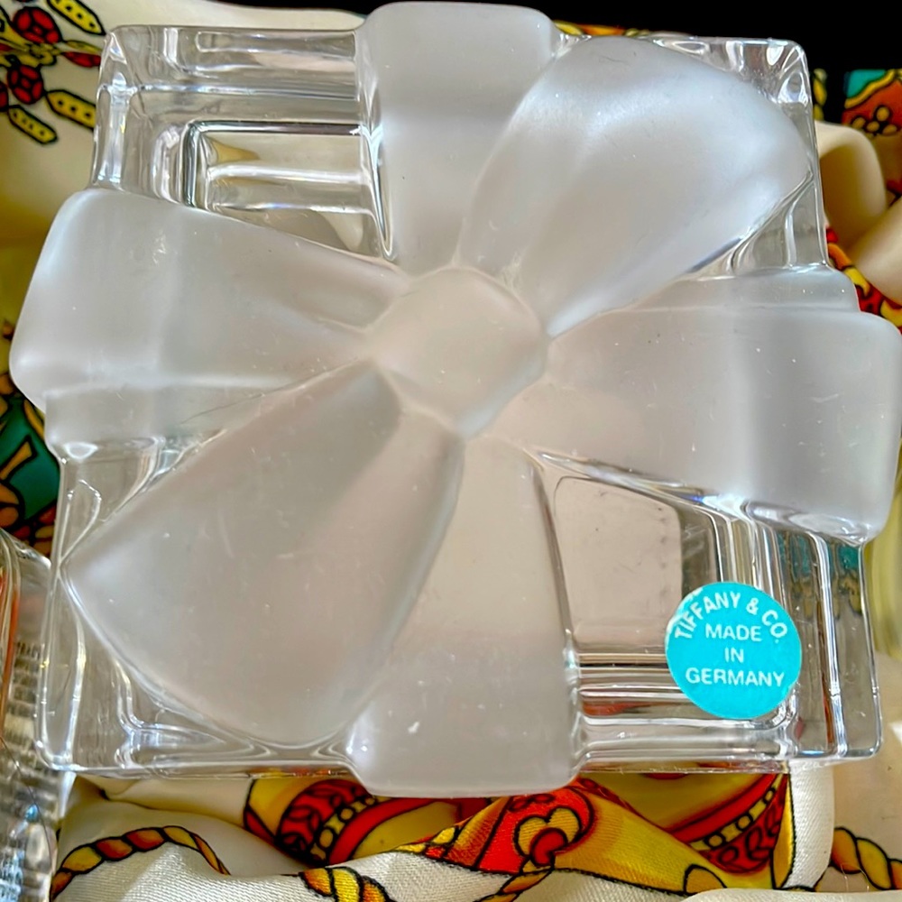 Vintage Tiffany & co. Glass box